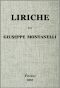 [Gutenberg 60549] • Liriche